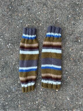 Multicolored Crochet Leg Warmers